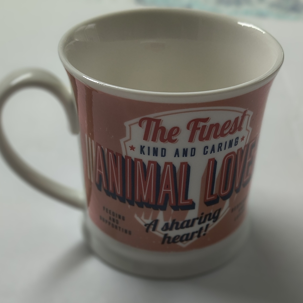 History and Heraldry Porcelain Animal Lover Diner Style Mug